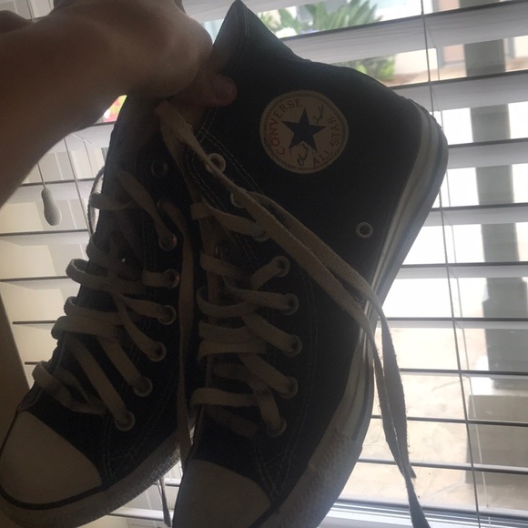 Black high top converse - Picture 1 of 1